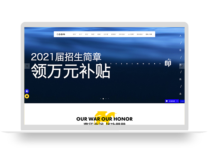美術(shù)學院教育培訓機構(gòu)網(wǎng)站建設(shè) 品牌網(wǎng)頁設(shè)計